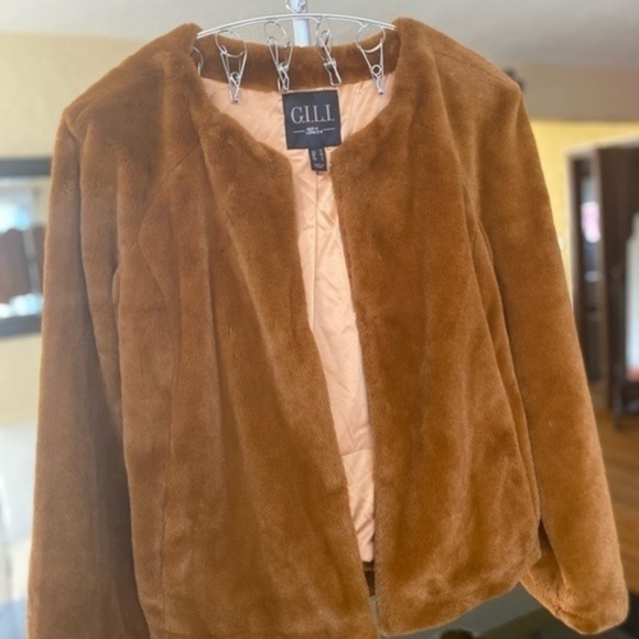 Fur jacket, soft material, light weight, size L - Picture 5 of 7